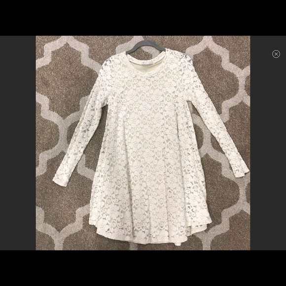 Lace Swing Dress Ruche - Picture 2 of 3